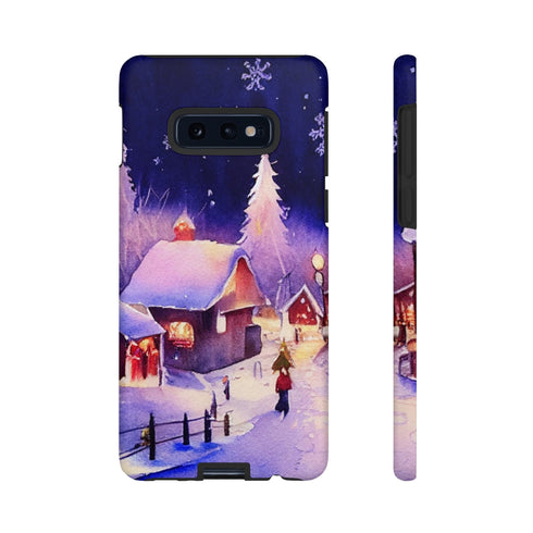 Christmas Homes in the Snow - Impact Resistant Phone Case Samsung Galaxy S10E Matte